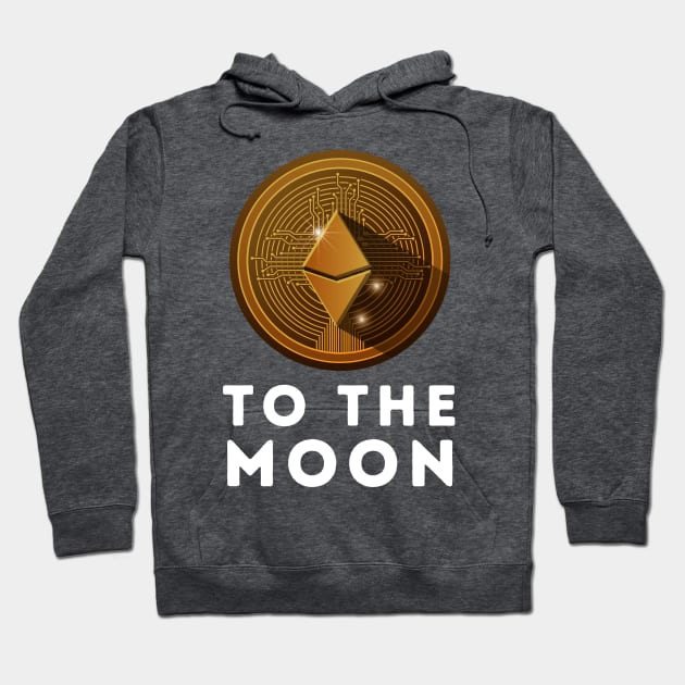 Ethereum to the Moon Hoodie by blueduckstuff